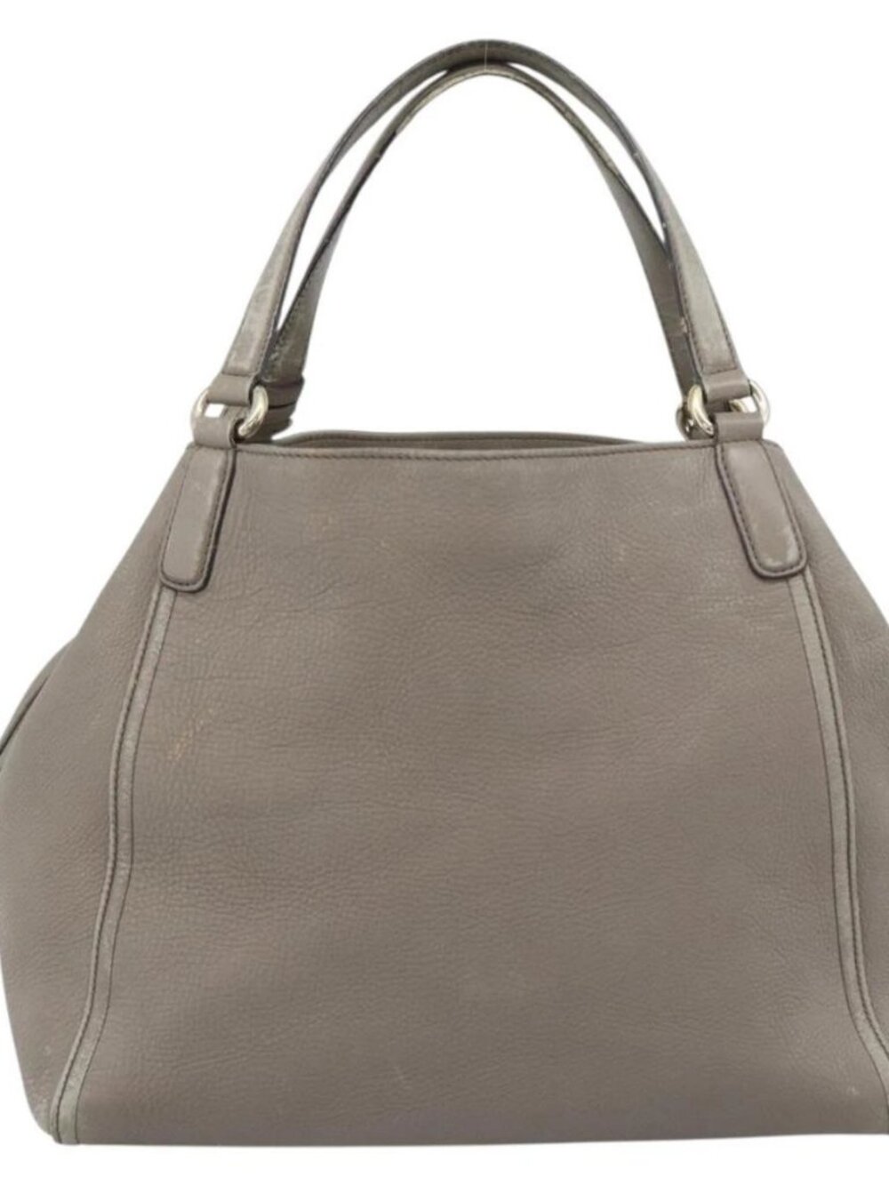 GUCCI Soho Hand Bag Leather Gray Gold 282309 Auth ep14702 - Picture 2 of 16